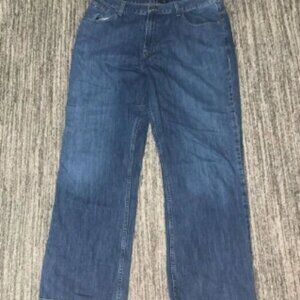 Tommy Hilfiger Mens Size 36x32 Loose Baggy Fit Denim‎ Jeans Blue 100% Cotton